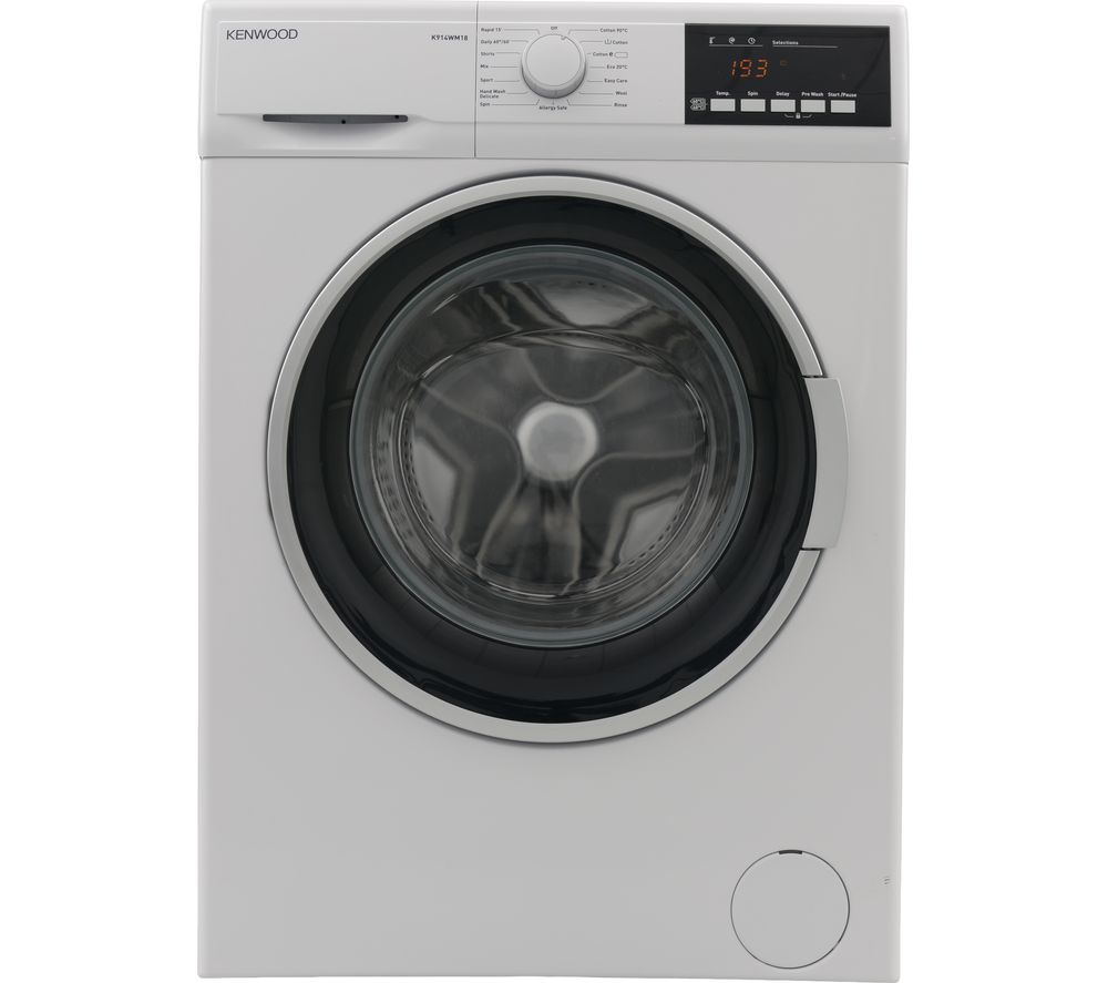 KENWOOD K914WM18 9 kg 1330 Spin Washing Machine – White, White
