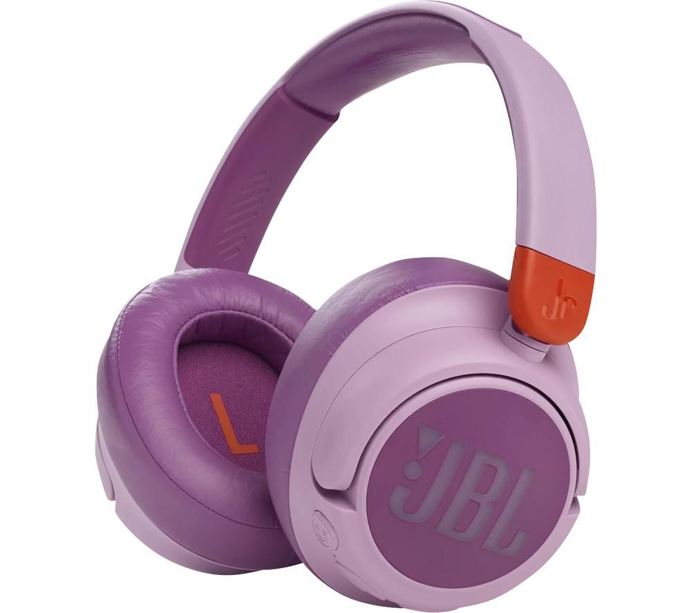 JR 460NC Wireless Bluetooth Noise-Cancelling Kids Headphones - Pink