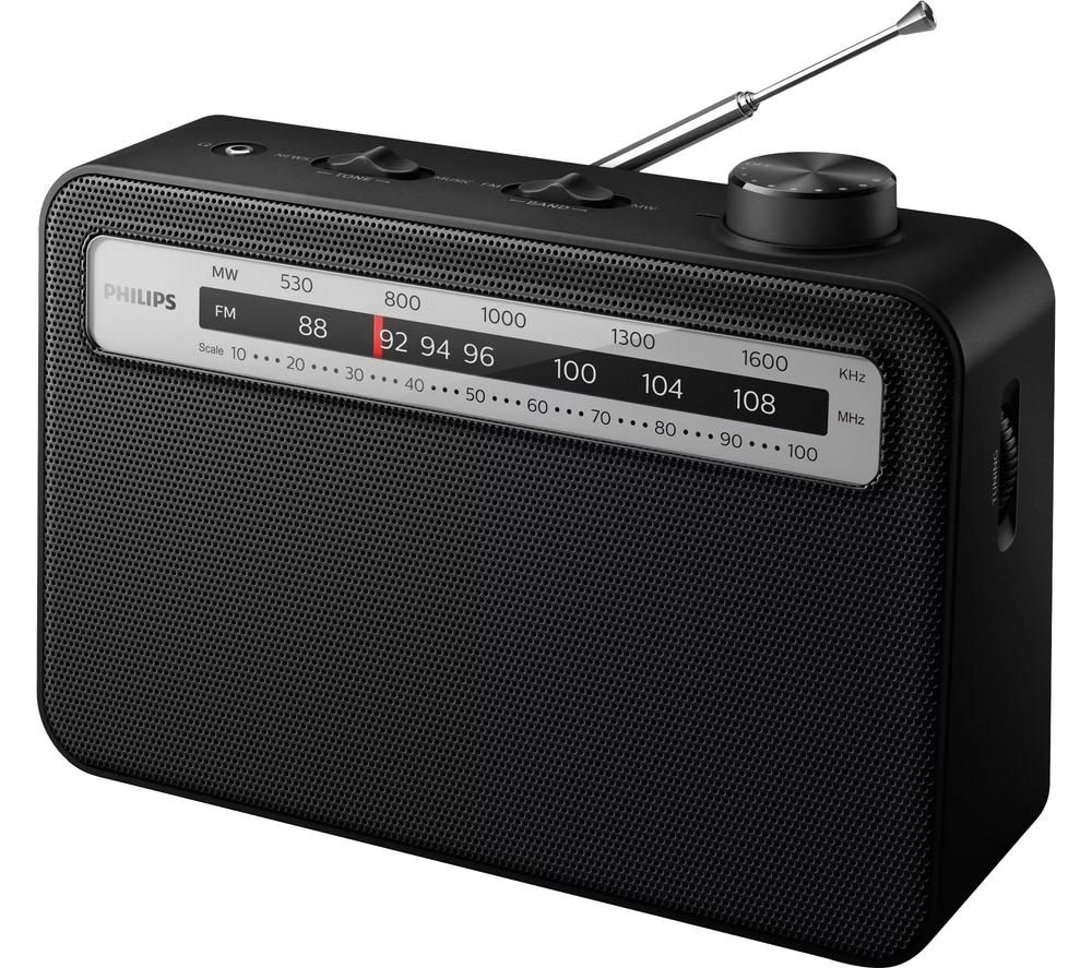 TAR2506/12 Portable FM/AM Radio - Black