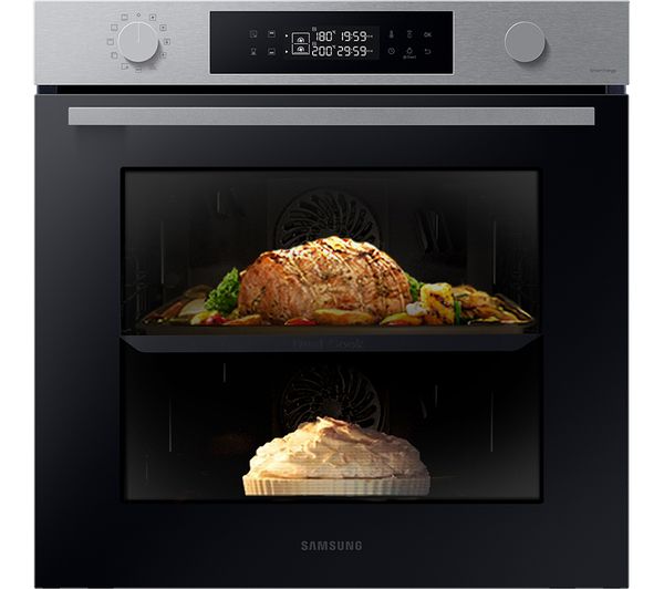 Samsung Series 4 Dual Cook Flex Nv7b4430zas U4 Electric Pyrolytic Smart Oven Stainless Steel