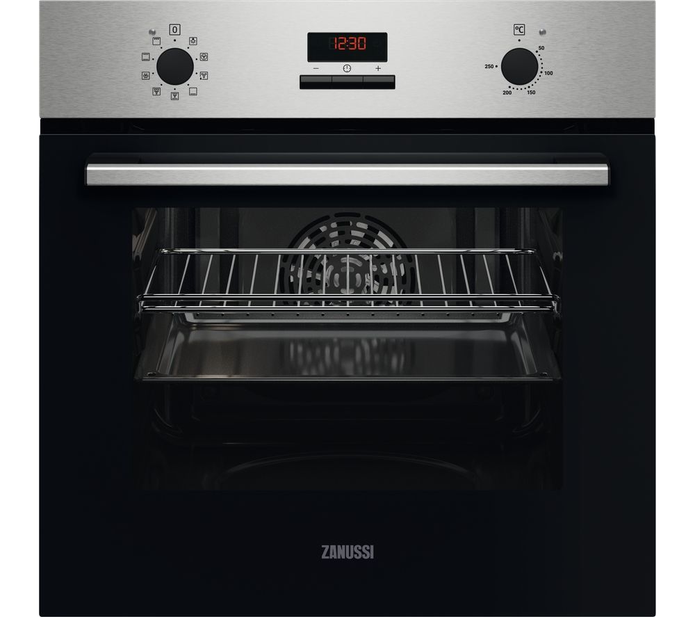 AquaClean ZOHNE2X2 Electric Oven - Black & Stainless Steel