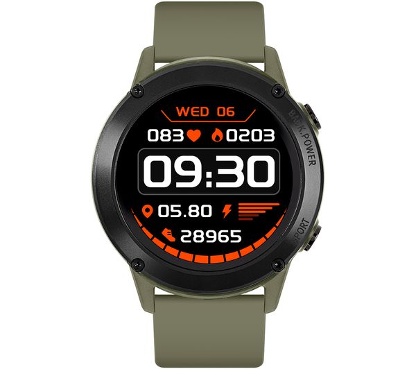 Reflex Active Series 18 Smart Watch Khaki Silicone Strap
