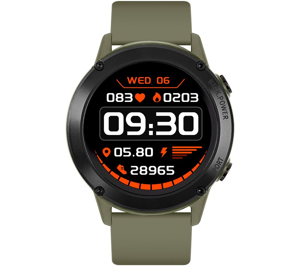 Series 18 Smart Watch - Khaki, Silicone Strap