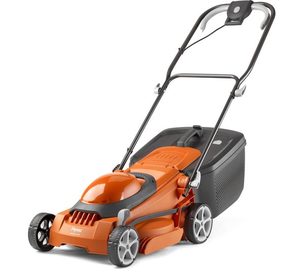 Flymo Easistore 380r Corded Rotary Lawn Mower Orange Grey
