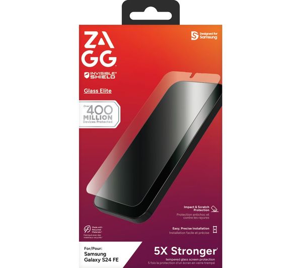 ZAGG InvisibleShield Glass Elite Samsung Galaxy S24 FE Screen Protector - Clear