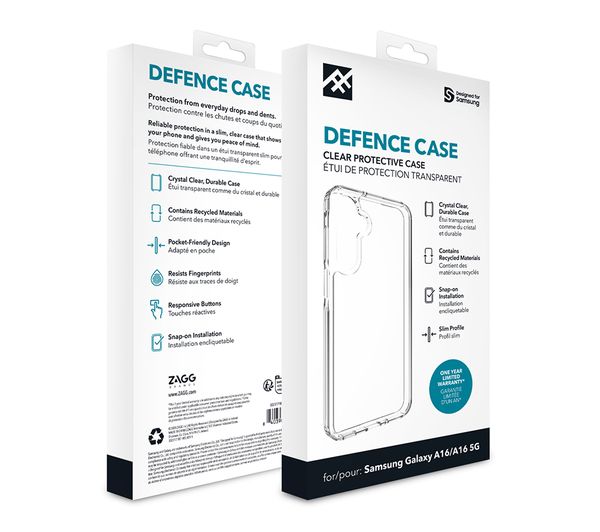 ZAGG Defence Galaxy A16 Case - Clear