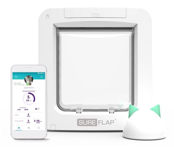 Image of SUREFLAP Microchip Pet Door Connect & Hub Bundle - White