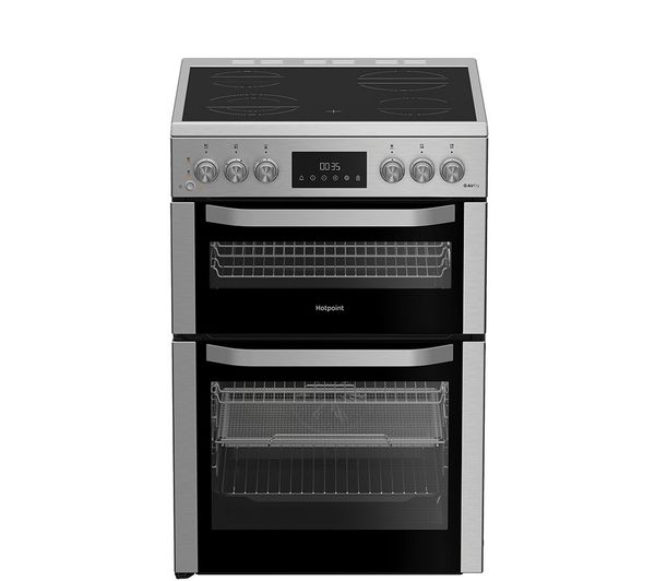 Hotpoint Hde6vdcasx 60 Cm Electric Ceramic Cooker With Air Fry Stainless Steel