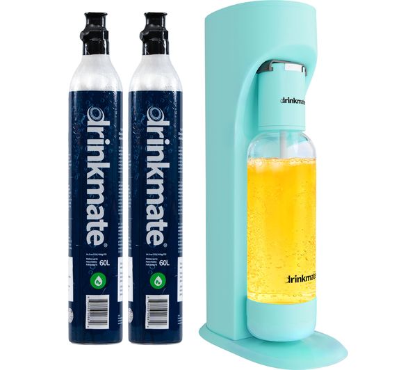 DRINKMATE OmniFizz Sparkling Water Maker - Arctic Blue