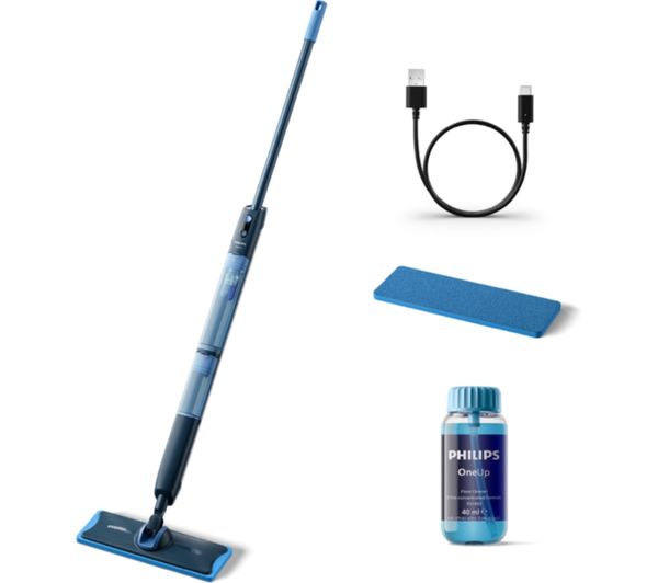 PHILIPS OneUp 5000s Electric Mop - Dirty Water Removal & Fast Dry Hard Floor Cleaner