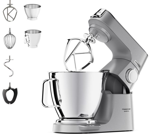 Kenwood Titanium Chef Baker Xl Kvl85004si Stand Mixer Silver