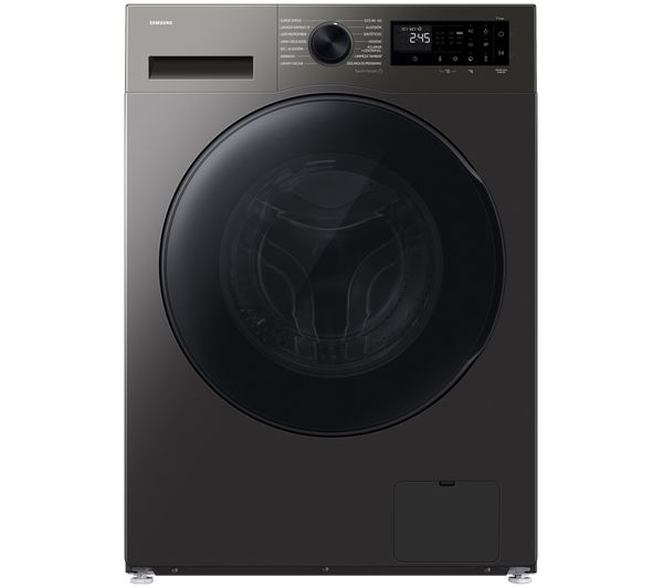 An image of SAMSUNG Series 5 AI Energy Ecobubble WD90HG5U34BXEU WiFi-enabled 9 kg Washer Dryer - Stainless Steel