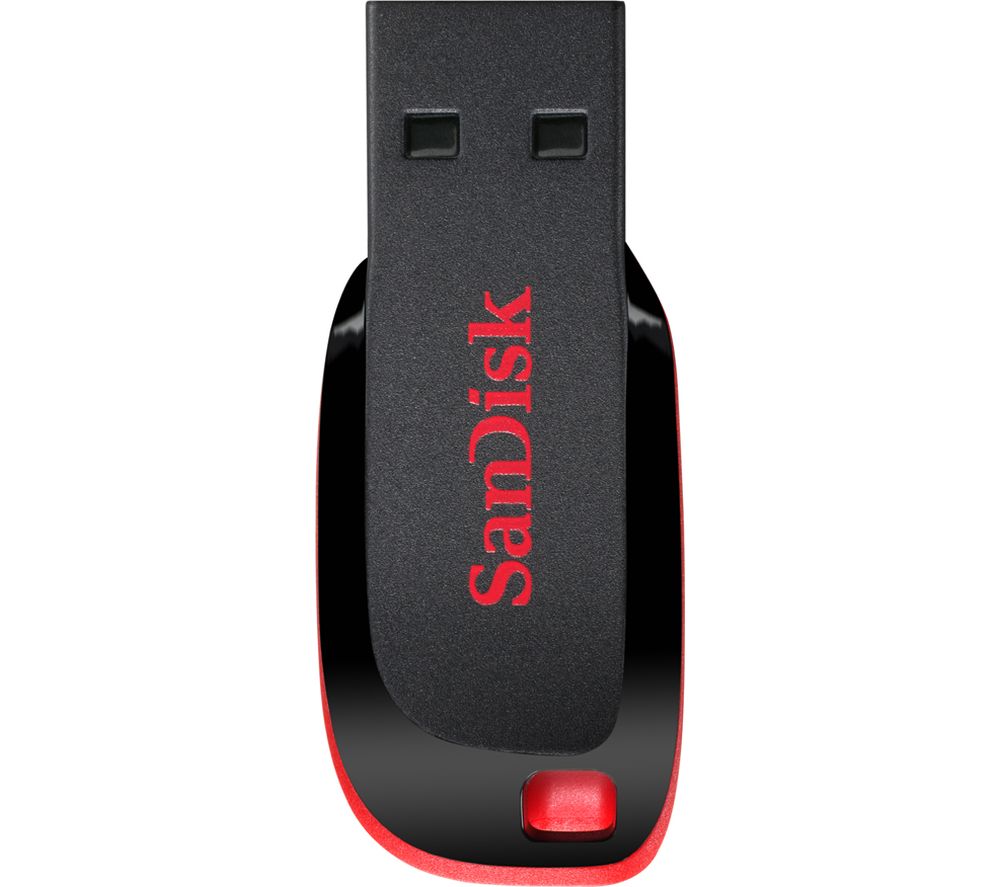 SANDISK Cruzer Blade USB 2.0 Memory Stick - 128 GB, Black