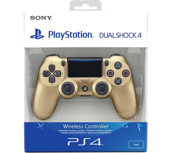 gold wireless ps4 controller