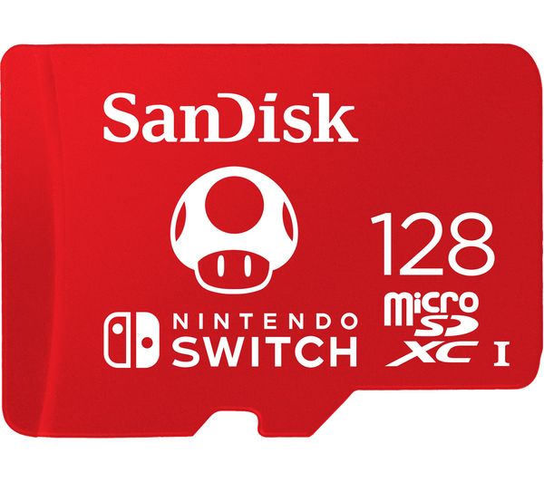Image of SANDISK Ultra Class 10 microSD Memory Card for Nintendo Switch - 128 GB