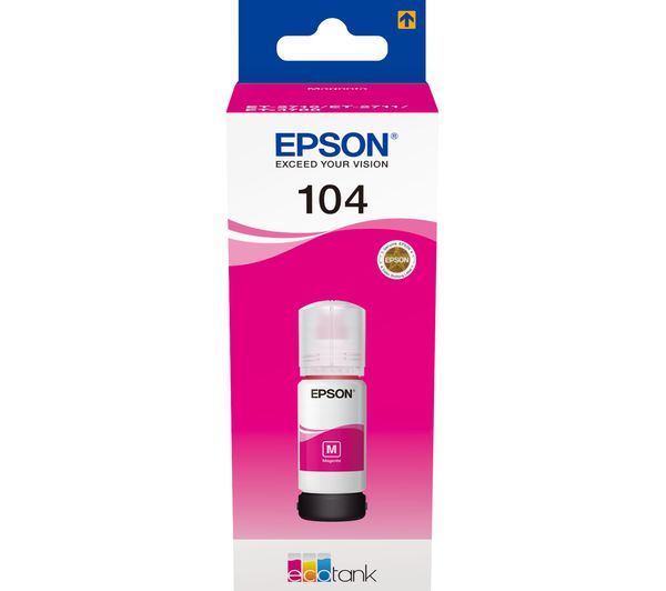 Image of EPSON 104 Ecotank Magenta Ink Bottle