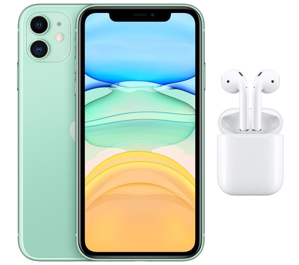 Download Buy APPLE iPhone 11 & AirPods with Charging Case (2nd generation) Bundle - 256 GB, Green | Free ...