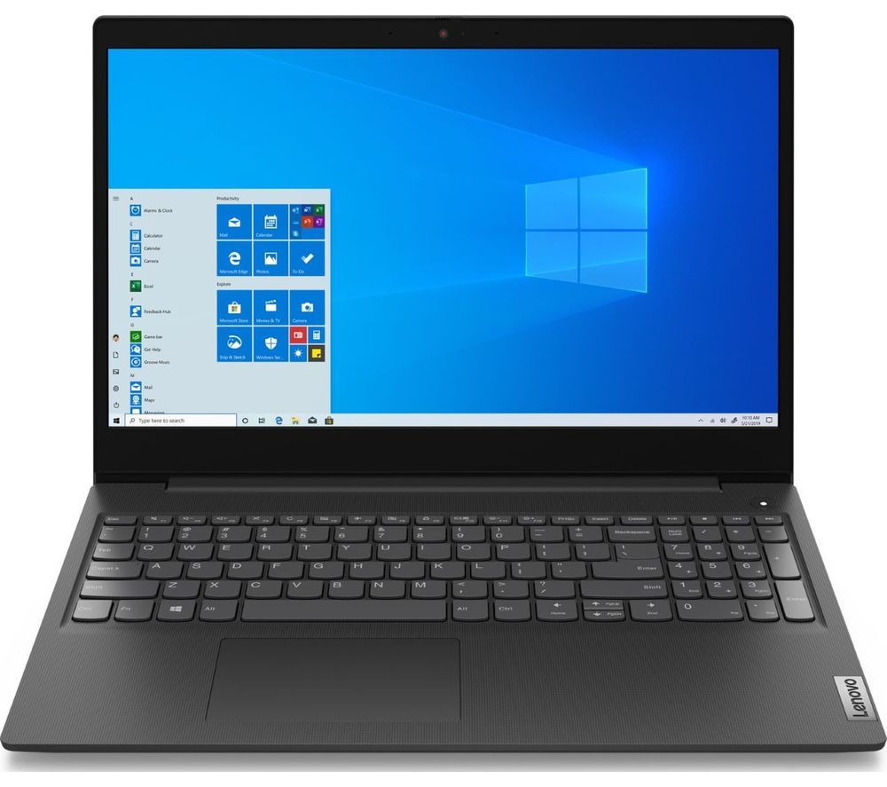 LENOVO IdeaPad 3 15.6″ Laptop – AMD Ryzen 3, 128 GB SSD, Black, Black