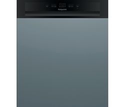 HBC 2B19 UK N Full-size Semi-Integrated Dishwasher - Black