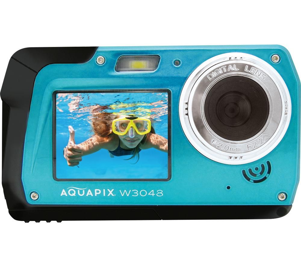 Aquapix W3048 Edge Compact Camera - Ice Blue