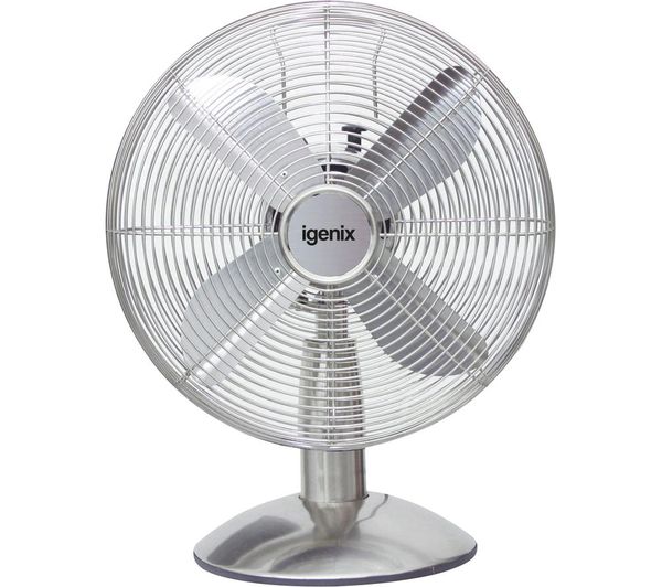 Igenix Df1250 Portable 12 Desk Fan Silver