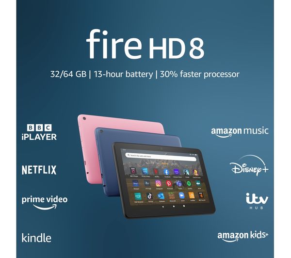 B09BG4K2HL - AMAZON Fire HD 8 Tablet (2022) - 32 GB, Pink - Currys Business