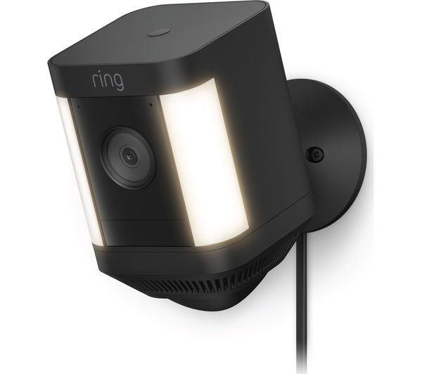 Image of RING Spotlight Cam Plus Plug-In Full HD 1080p WiFi Security Camera - Black