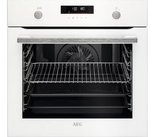 Image of AEG BPS555060W Electric Pyrolytic Oven - White