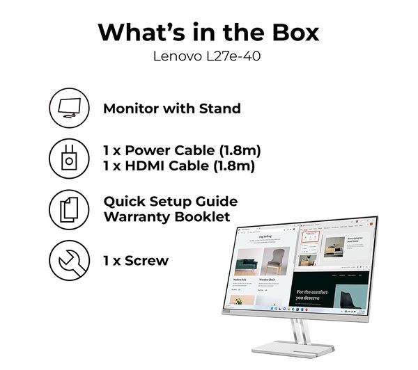 LENOVO L27e-40 Full HD 27