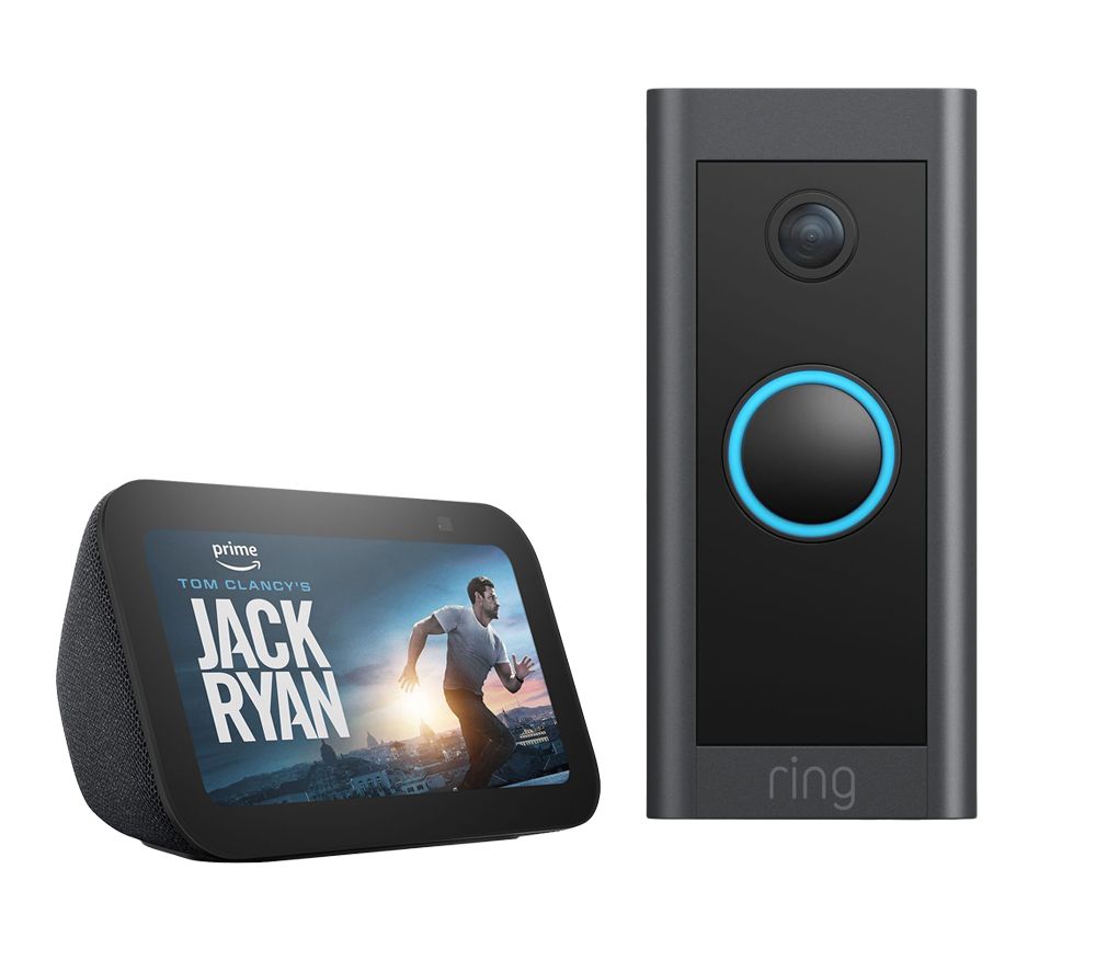 Video Doorbell (Wired) & Amazon Echo Show 5 Smart Display Bundle