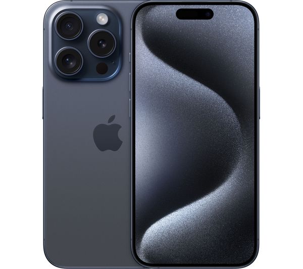 MTV63ZD/A - APPLE iPhone 15 Pro - 256 GB, Blue Titanium - Currys