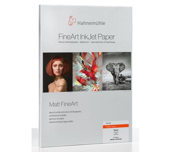 Hahnemuehle Digital Fineart William Turner A3 Watercolour Textured Photo Paper 25 Sheets