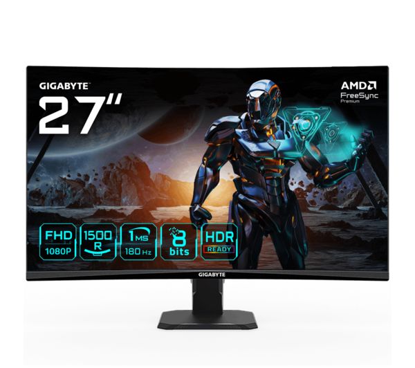 Gigabyte Gs27fc Full Hd 27 Curved Led Gaming Monitor Black Gigabyte Gs27fc Full Hd 27 Curved Led Gaming Monitor Black