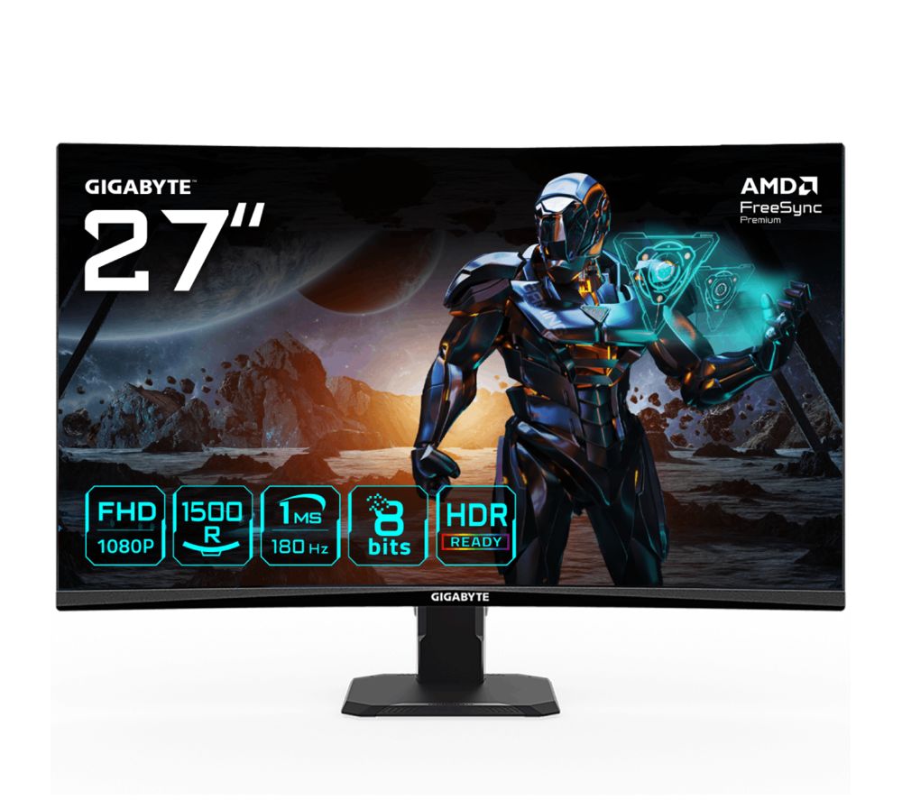 GS27FC Full HD 27" Curved LED Gaming Monitor - Black