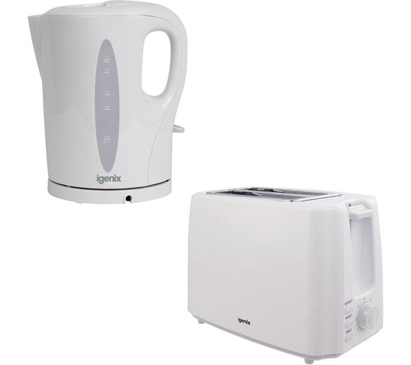 Igenix Igpk28 2 Slice Toaster Kettle Bundle White