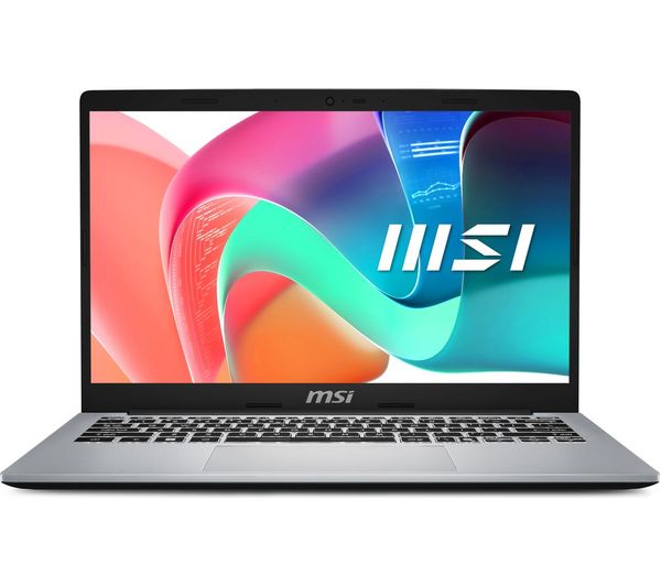 MSI Modern 13 13.3" Refurbished Laptop - Intel® Core™ i3, 512 GB SSD, Silver & Black (Very Good Condition)