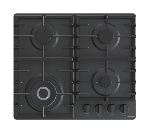 An image of HISENSE GM663BHF 60 cm Gas Hob - Black