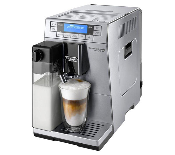 DELONGHI PrimaDonna XS Deluxe ETAM36.365 Bean to Cup Coffee Machine Silver R132215037 Currys Business