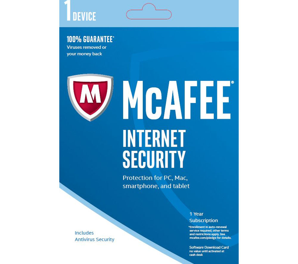 Buy MCAFEE Internet Security 2017 - 1 year for 1 device ...