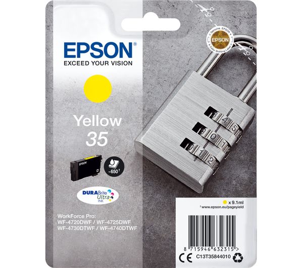 Epson 35 Padlock Yellow Ink Cartridge