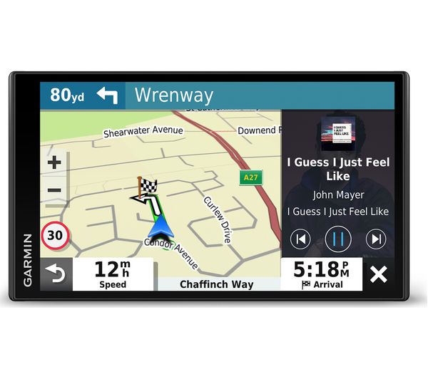 Navitech Supporto Universale Per Cruscotto Auto: Compatibile Con Garmin DriveSmart 65 E Altri Navigator GPS Fino A 9 Pollici E Smartphone - Presa Sottovuoto, Design Ultra Grip