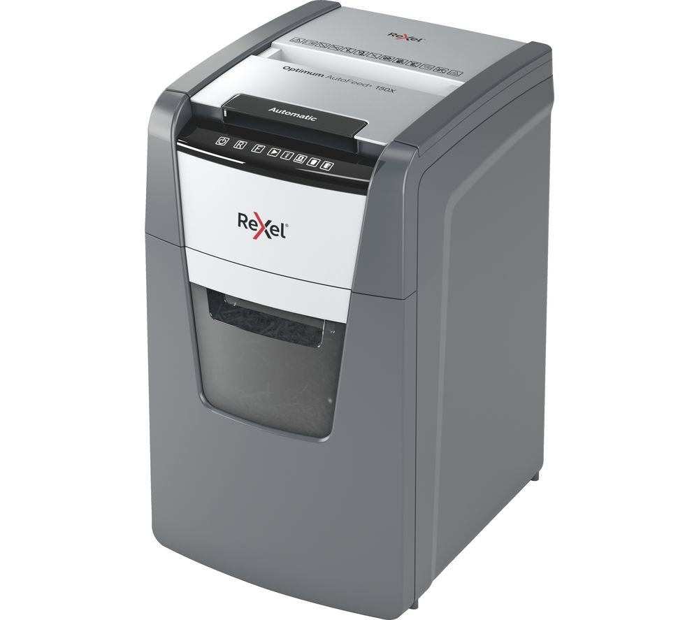 REXEL Optimum AutoFeed+ 150X Cross Cut Paper Shredder
