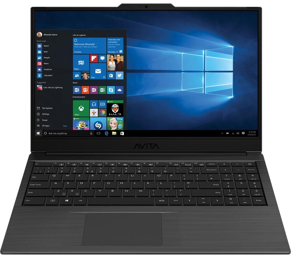 AVITA Pura 15.6" Laptop - AMD Ryzen 5, 256 GB SSD, Metallic Black