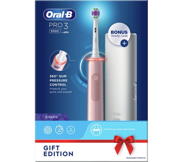 Oral B Pro 3 3500 Electric Toothbrush Pink