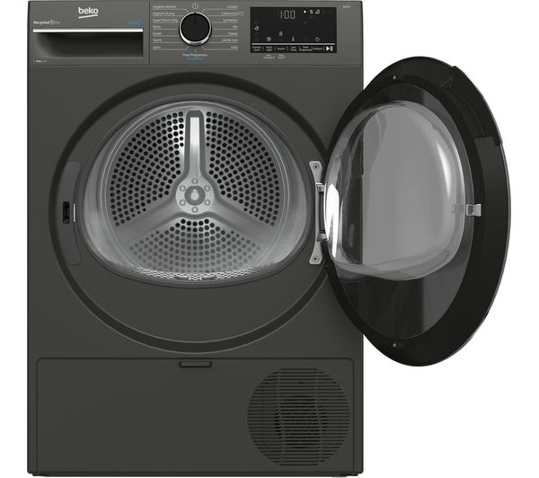 7188241580 BEKO Pro B3T4823DG 8 kg Heat Pump Tumble Dryer Graphite