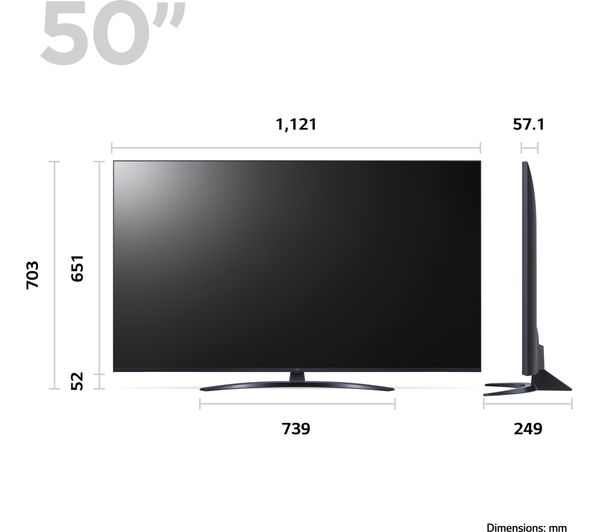 LG 50UR81006LJ 50" Smart 4K Ultra HD HDR LED TV with Amazon Alexa ...