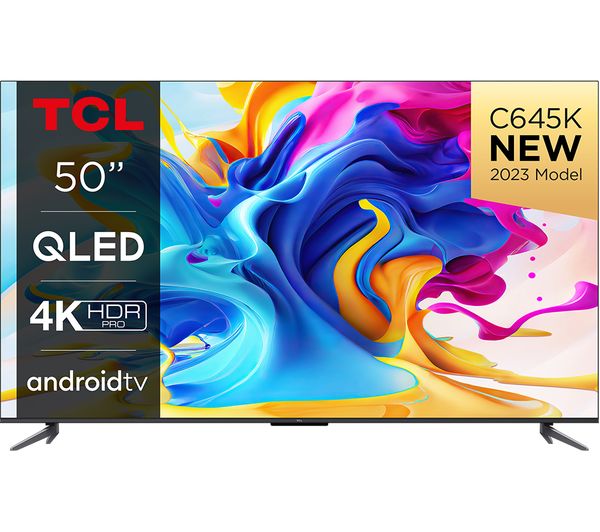 Tcl 50c645k 50 Smart 4k Ultra Hd Hdr Qled Tv With Google Assistant