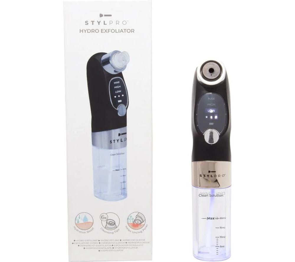 HE01A Facial Exfoliator - Black & Silver