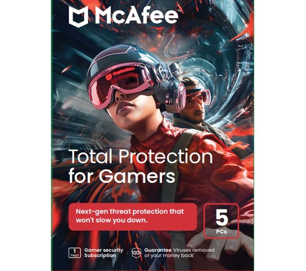 Mcafee Total Protection For Gamers 1 Year For 5 Devices