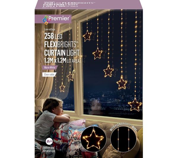 Premier Flexibright Star V 258 Warm White Led Curtain 12 X 12 M